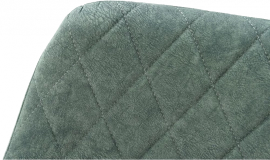 Стул Ardeko, мягкий с подлокотниками, зеленый, велюр, каркас черный 