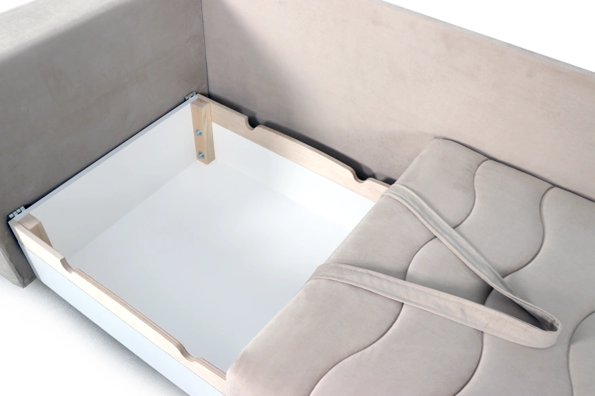 Диван-кровать Орион, правый, мора бежевый