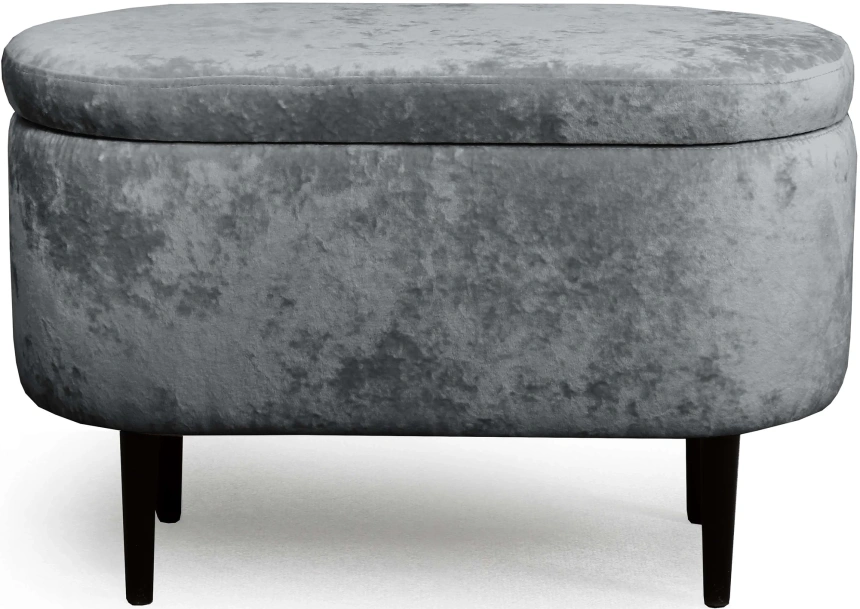 Банкетка Олаф, с нишей, ткань тиффани серый