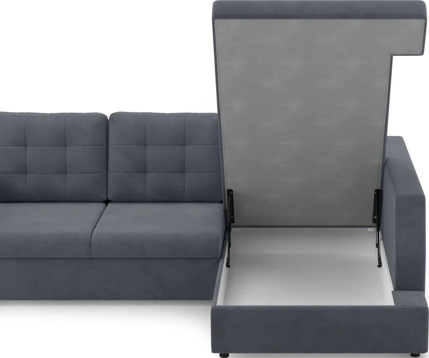 Диван угловой Невада, модель 020, комплектация 3 правый, Omega 32 (темно-серый)