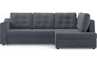 Диван угловой Невада, модель 020, комплектация 3 правый, Omega 32 (темно-серый)