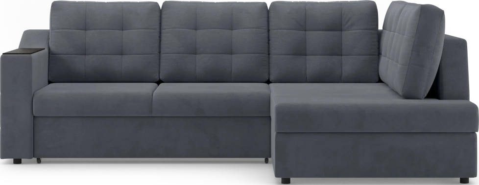 Диван угловой Невада, модель 020, комплектация 3 правый, Omega 32 (темно-серый)