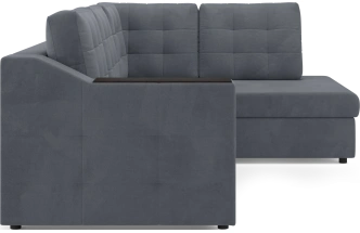 Диван угловой Невада, модель 020, комплектация 3 правый, Omega 32 (темно-серый)