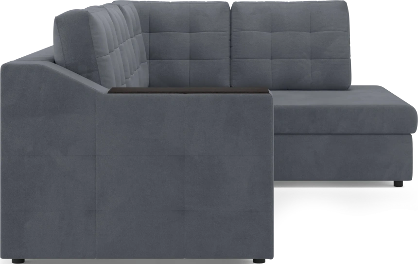 Диван угловой Невада, модель 020, комплектация 3 правый, Omega 32 (темно-серый)