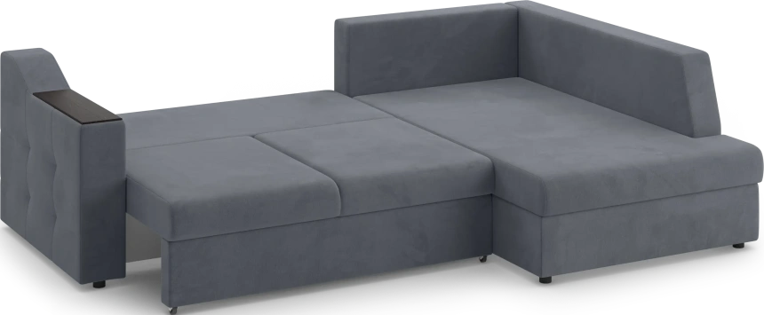 Диван угловой Невада, модель 020, комплектация 3 правый, Omega 32 (темно-серый)
