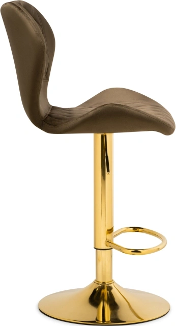 Барный стул Porch, с подножкой, капучино / золотой