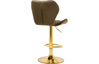 Барный стул Porch, с подножкой, капучино / золотой
