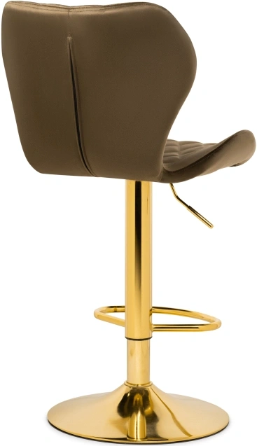 Барный стул Porch, с подножкой, капучино / золотой