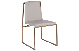 Стул 58DB-28019 , мягкий, искусственная кожа, серый