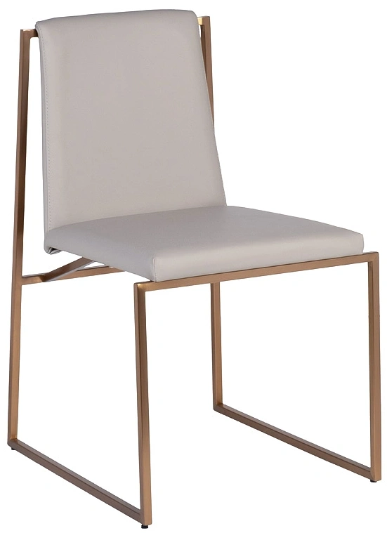 Стул 58DB-28019 , мягкий, искусственная кожа, серый 