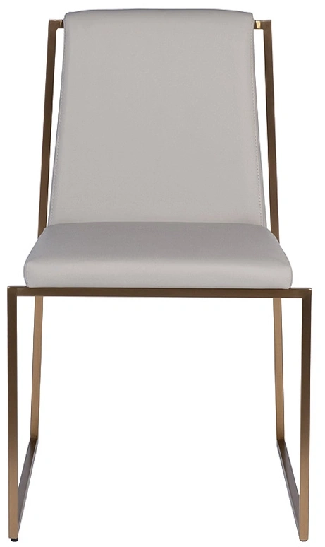 Стул 58DB-28019 , мягкий, искусственная кожа, серый 