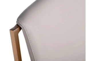 Стул 58DB-28019 , мягкий, искусственная кожа, серый