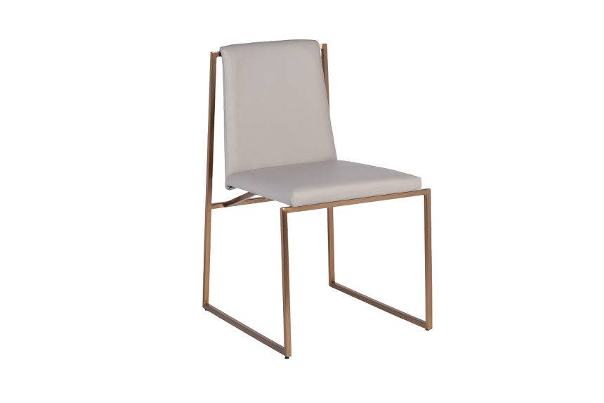 Стул 58DB-28019 , мягкий, искусственная кожа, серый 