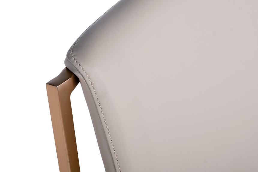 Стул 58DB-28019 , мягкий, искусственная кожа, серый 