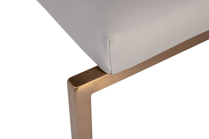 Стул 58DB-28019 , мягкий, искусственная кожа, серый 