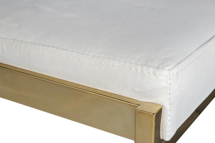 Барный стул GY-B8216GOLD-LG , велюр, светло-серый / золото