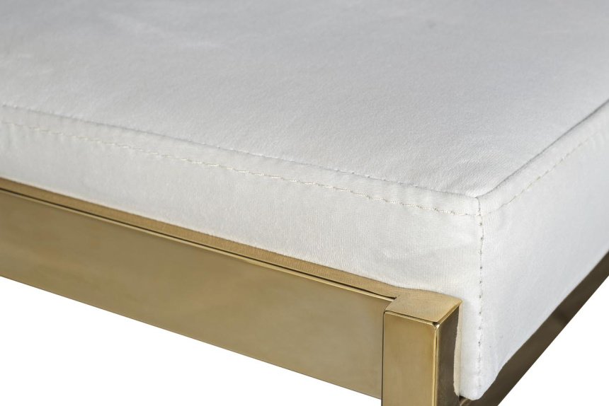 Барный стул GY-B8216GOLD-LG , велюр, светло-серый / золото  