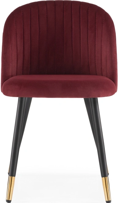 Стул мягкий Gabi, винный красный / черный с золотом