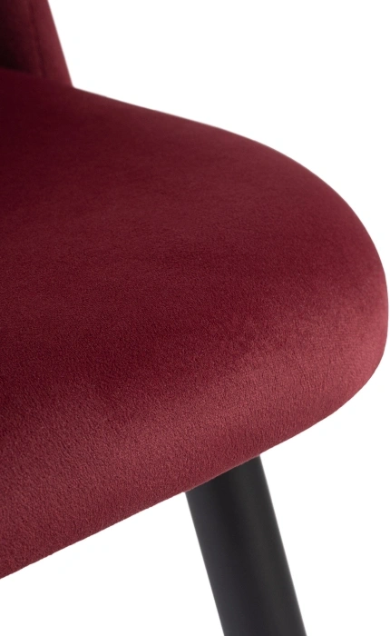 Стул мягкий Gabi, винный красный / черный с золотом