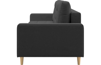 Диван прямой Дисент, модель 041, Inari 100 black (черный)