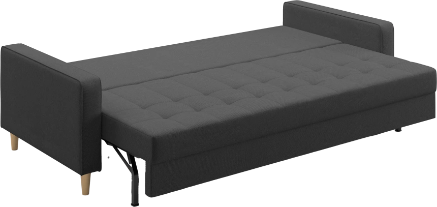 Диван прямой Дисент, модель 041, Inari 100 black (черный)