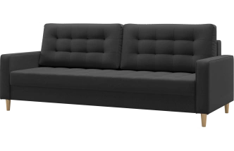 Диван прямой Дисент, модель 041, Inari 100 black (черный)