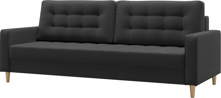 Диван прямой Дисент, модель 041, Inari 100 black (черный)