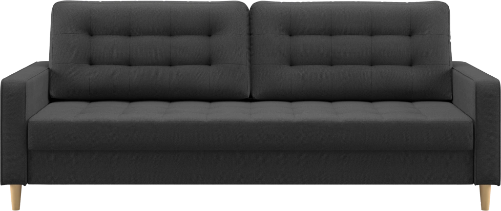 Диван прямой Дисент, модель 041, Inari 100 black (черный)