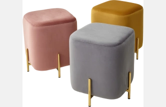 Пуф Ares, Bluvel-68 yellow / gold