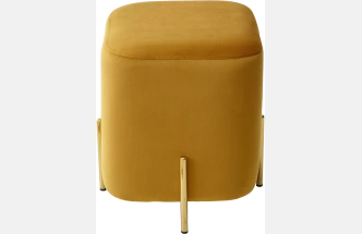 Пуф Ares, Bluvel-68 yellow / gold
