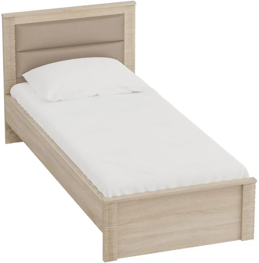 Кровать односпальная Элана, 90*200, дуб сонома