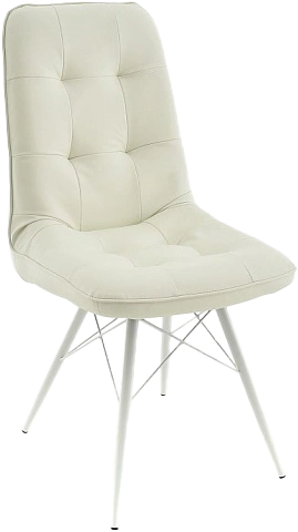 Стул Бордо, мягкий, батлер 08, экокожа, каркас паук белый 