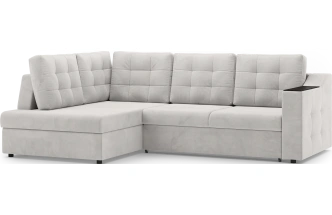 Диван угловой Невада, модель 020, комплектация 3 левый, Omega 01 (бежевый)