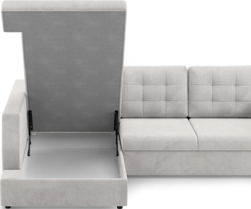 Диван угловой Невада, модель 020, комплектация 3 левый, Omega 01 (бежевый)