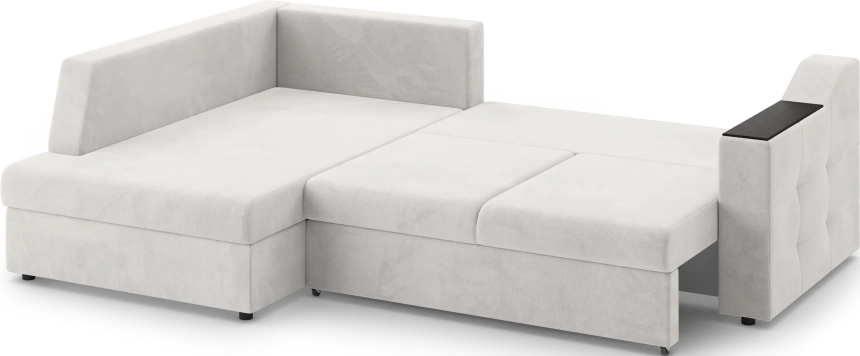 Диван угловой Невада, модель 020, комплектация 3 левый, Omega 01 (бежевый)