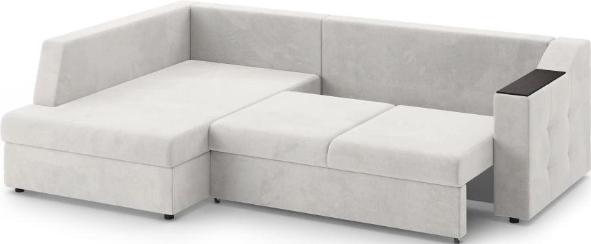 Диван угловой Невада, модель 020, комплектация 3 левый, Omega 01 (бежевый)