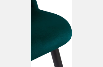 Стул Gabi 1, мягкий, green / black