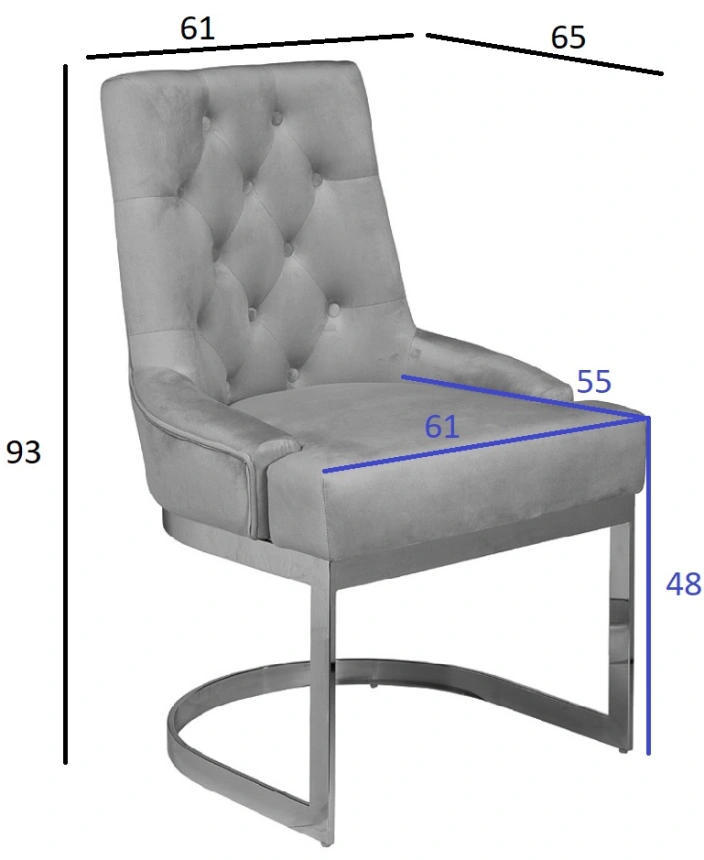 Стул 76AR-6210GOLD-OLV, мягкий, велюр, оливковый / матовое золото 