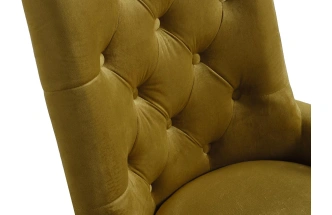 Стул 76AR-6210GOLD-OLV, мягкий, велюр, оливковый / матовое золото