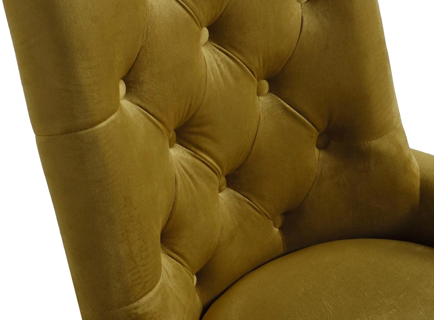 Стул 76AR-6210GOLD-OLV, мягкий, велюр, оливковый / матовое золото 