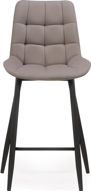 Полубарный стул Алст, велюр латте / черный