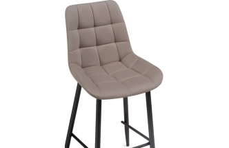 Полубарный стул Алст, велюр латте / черный