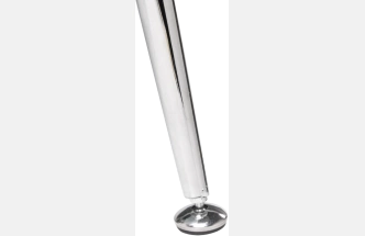 Журнальный стол Round, 59x52, стекло, прозрачный, каркас хром