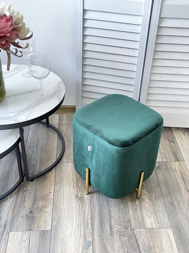Пуф Ares, Bluvel-78 green / gold