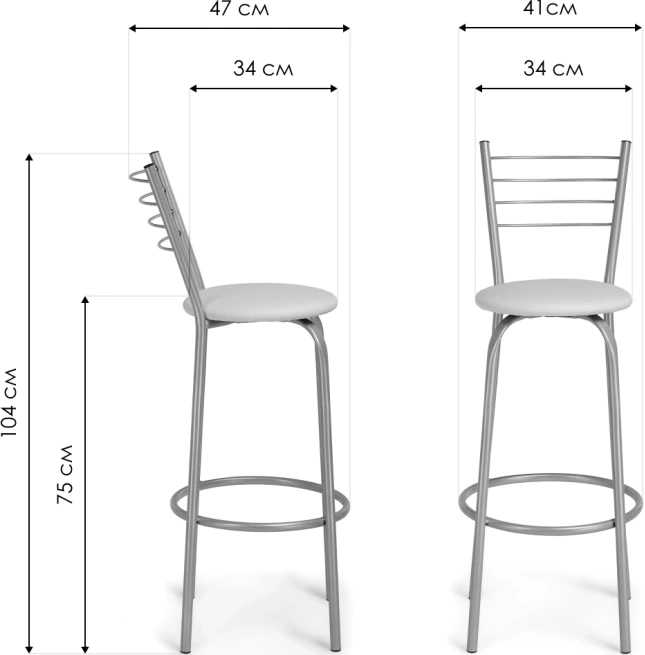 Барный стул Sadov, черный / черный