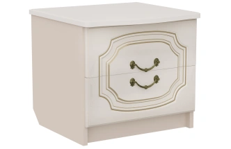 Тумба прикроватная Верона, с двумя ящиками, кофе 10 / капучино