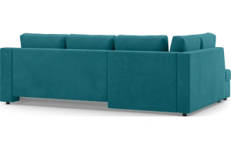 Диван угловой Невада, модель 020, комплектация 3 левый, Omega 61 (зелёный)