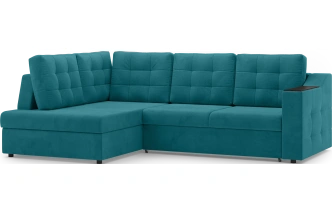 Диван угловой Невада, модель 020, комплектация 3 левый, Omega 61 (зелёный)
