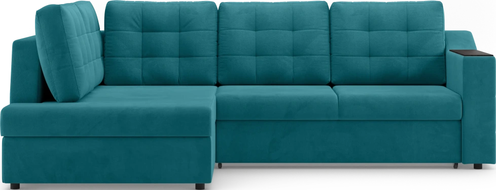 Диван угловой Невада, модель 020, комплектация 3 левый, Omega 61 (зелёный)