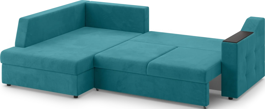 Диван угловой Невада, модель 020, комплектация 3 левый, Omega 61 (зелёный)